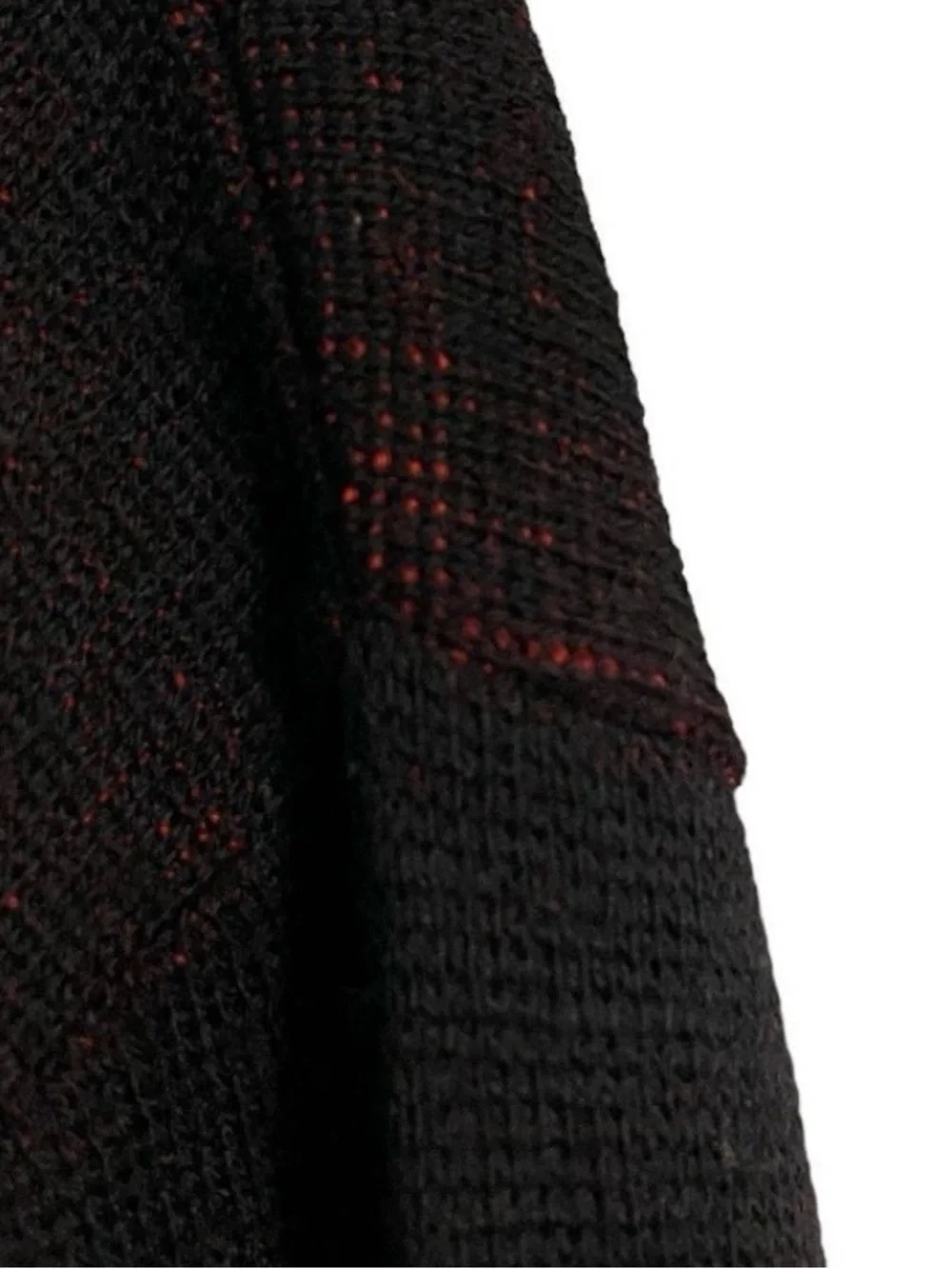 Pendleton Vintage 70’s-80’s Red & Black Button 100% Virgin Wool Cardigan-Large